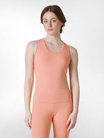 Haut de sport DEHA en orange : devant