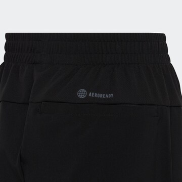 ADIDAS SPORTSWEAR Regular Workout Pants 'Aeroready 3-Stripes' in Black