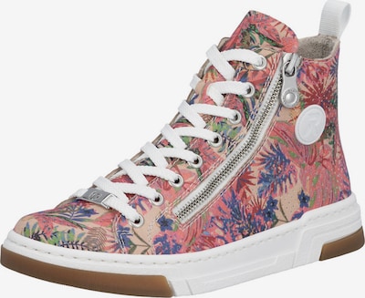 Rieker Členkové tenisky - kobaltovomodrá / limetová / rosé / staroružová, Produkt