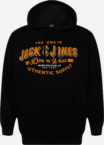 Jack & Jones Plus Sweatshirt in Schwarz: front