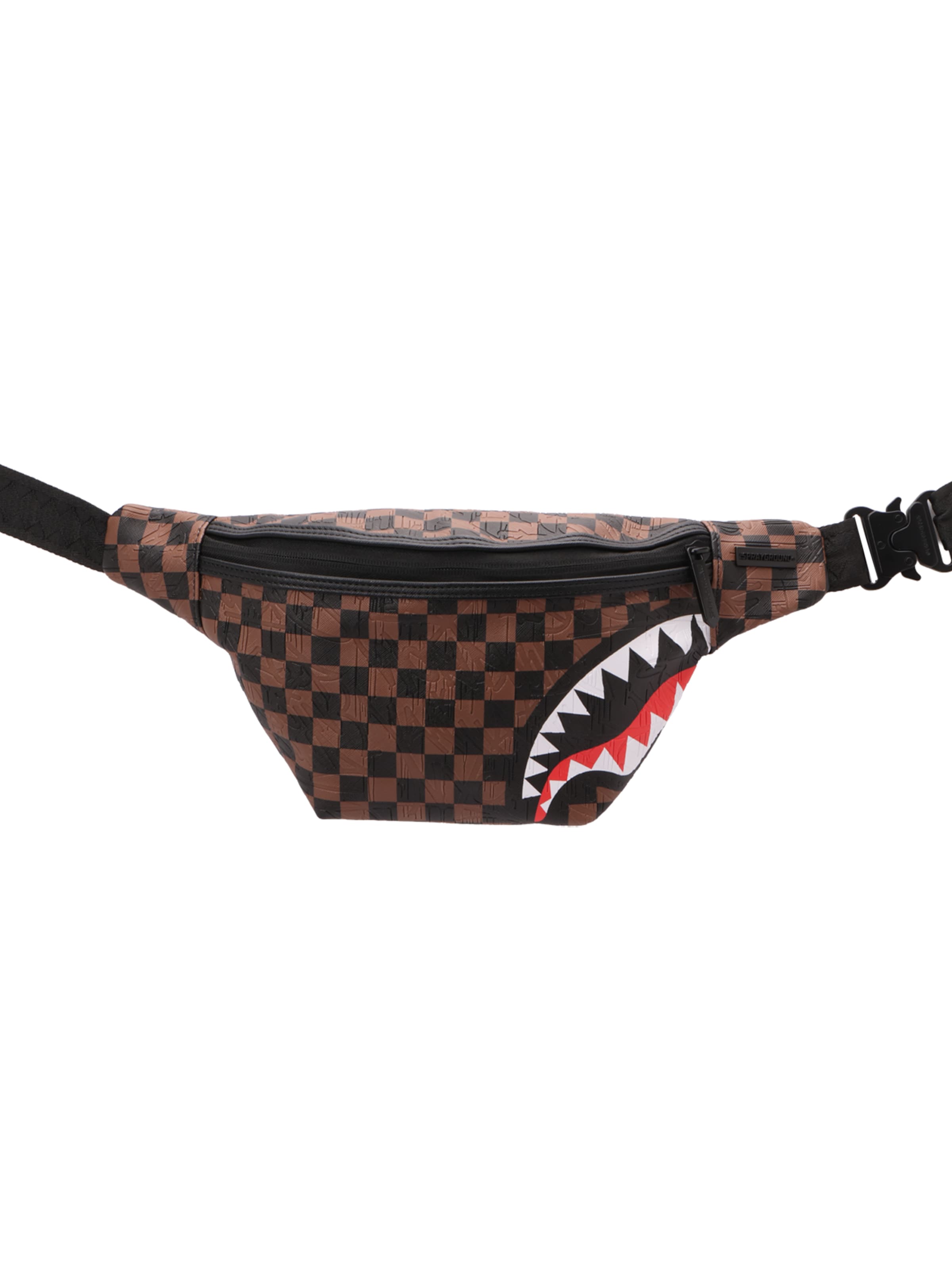 Sprayground Belt bag 'CHECK 2 EMBOSS SAVVY' in Brown: front