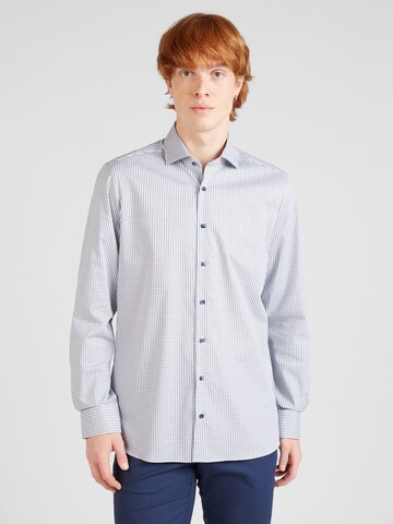 OLYMP Slim Fit Риза в бяло: отпред