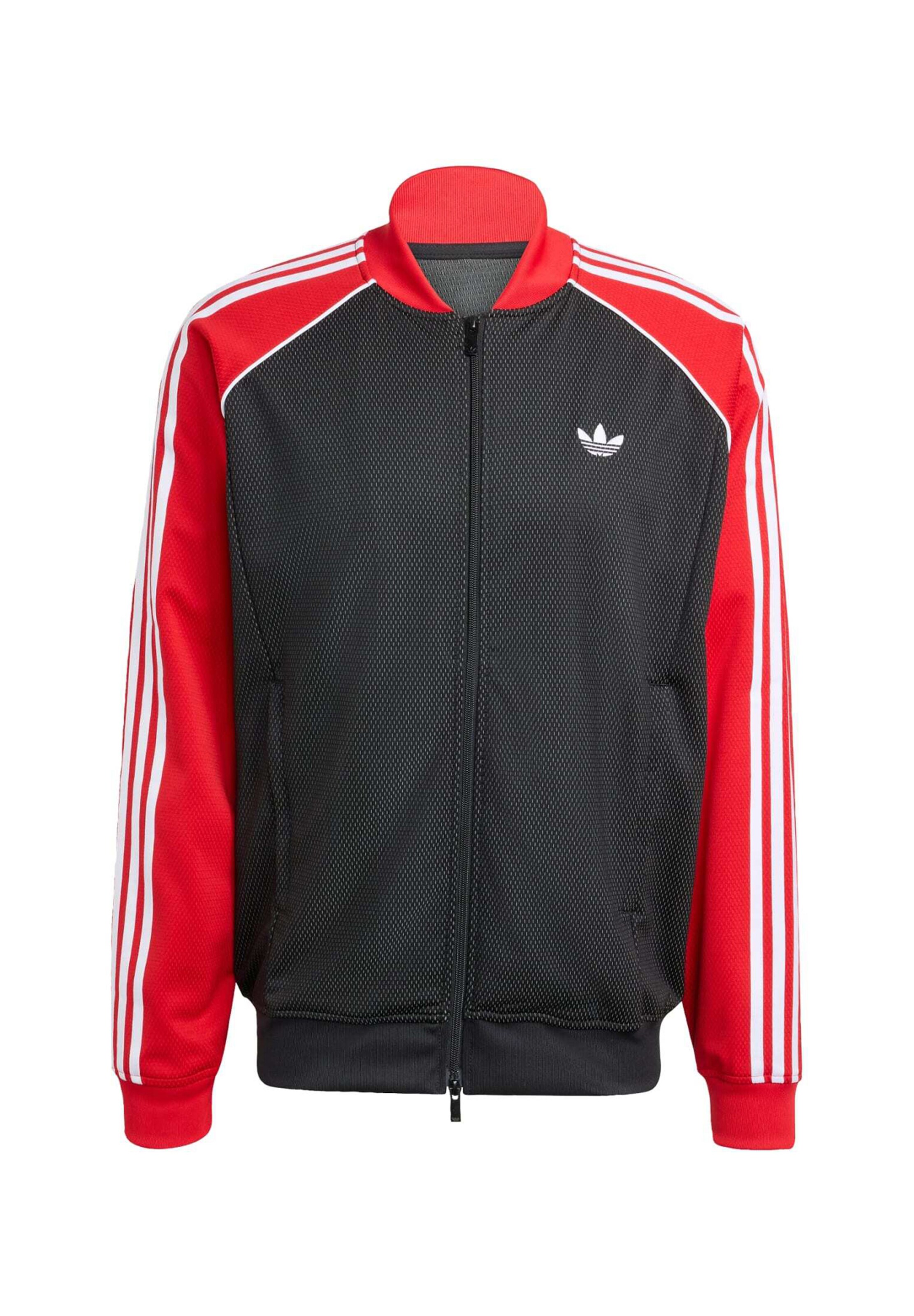 ADIDAS ORIGINALSPrijelazna jakna 'SST LOOSE MESH TRACK' - crna boja