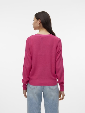 VERO MODA Knit Cardigan 'NEW LEXSUN' in Pink