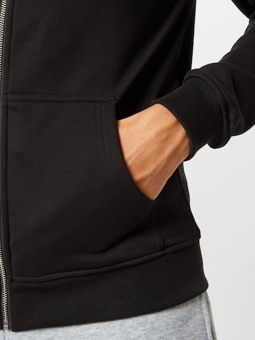 Urban Classics Zip-Up Hoodie in Black