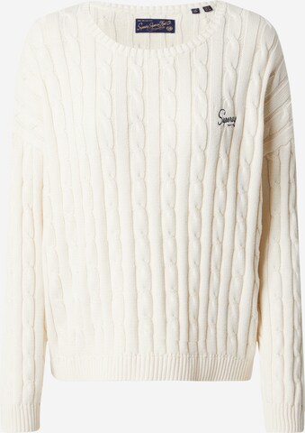 Superdry Sweter w kolorze beżowy: przód