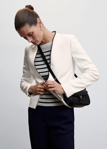 MANGO Blazer 'leli' in White