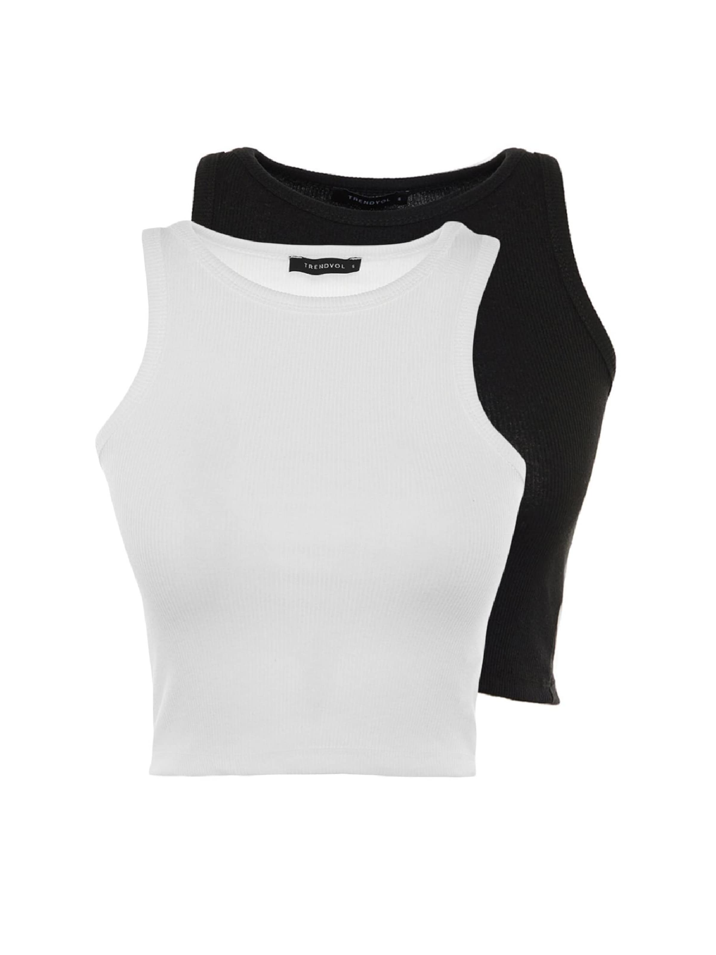 Trendyol - Top en negro: frente