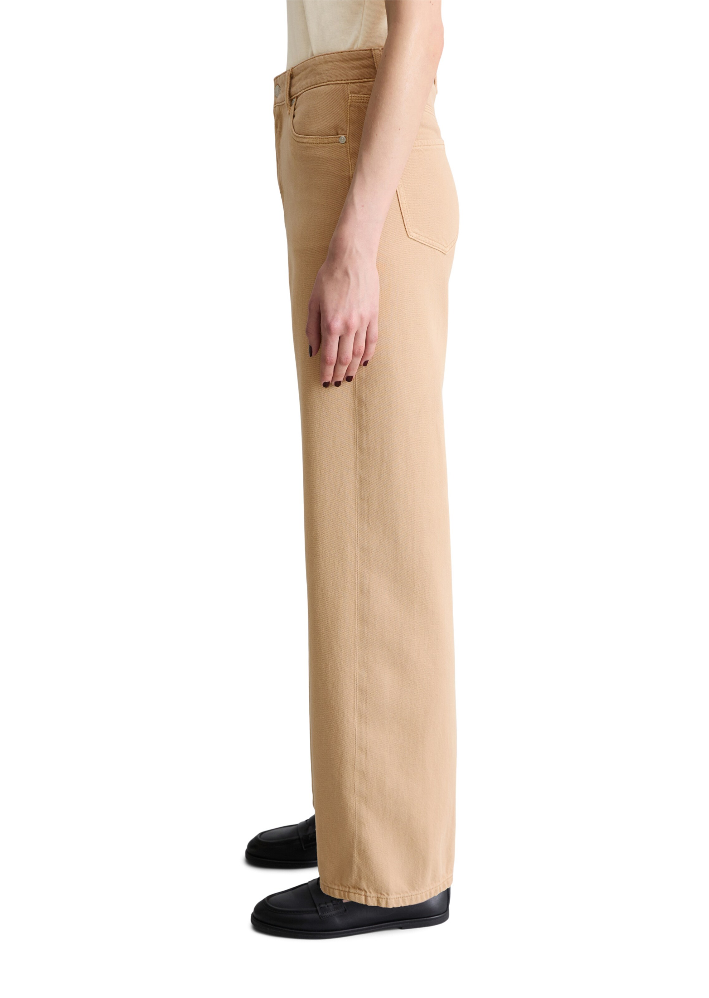 Marc O'Polo DENIM Wide leg Jeans 'Tomma' in Beige