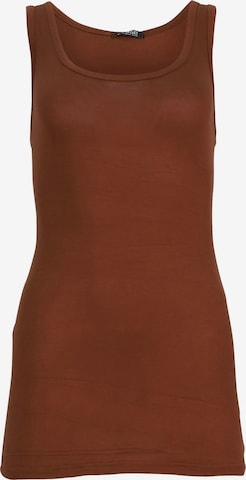 Easy Young Fashion Top in Brown: front