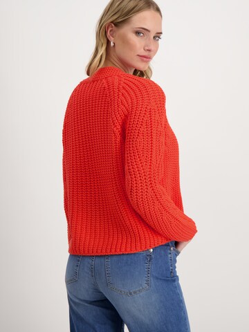 monari Gebreid vest in Rood