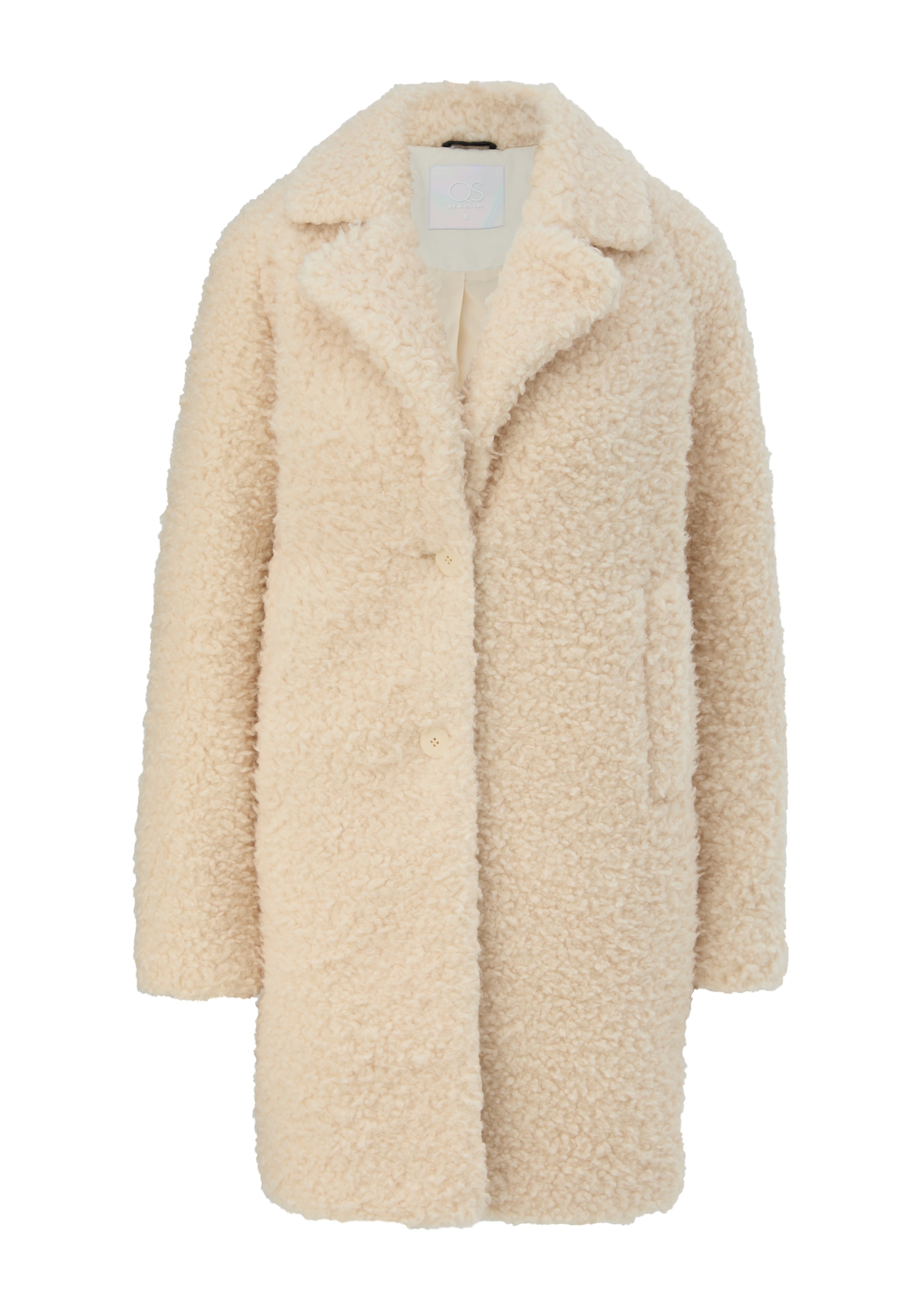 QS Zimný kabát - Béžová: predná strana