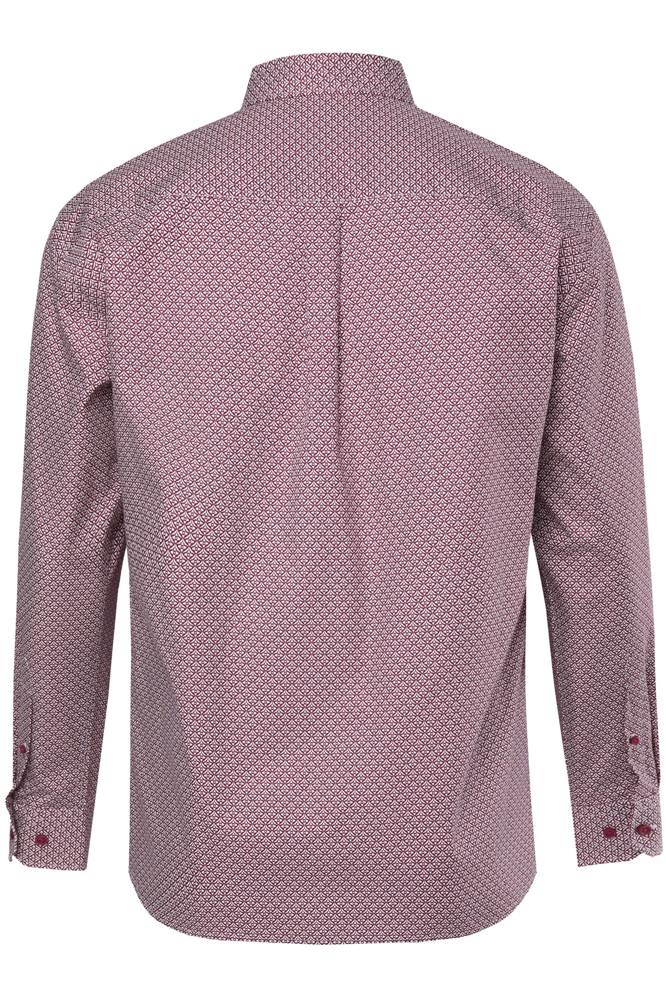 Men Plus Comfort Fit Hemd in Rot