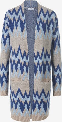 Peter Hahn Knit Cardigan in Blue: front