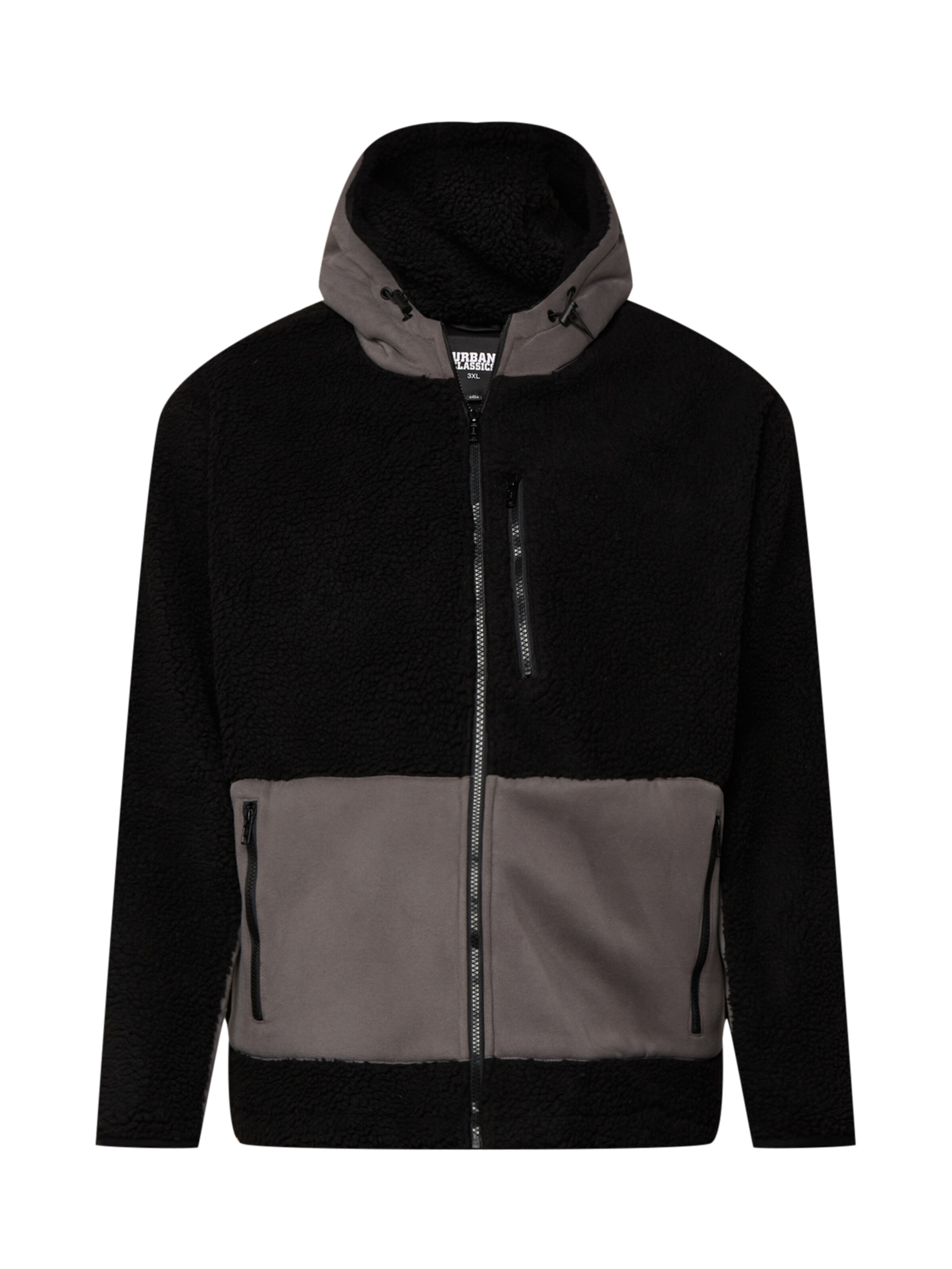 Urban Classics Between-season jacket in Black: front