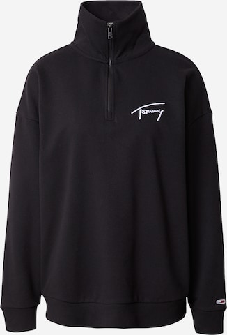 Tommy Jeans Sweatshirt in Black: front