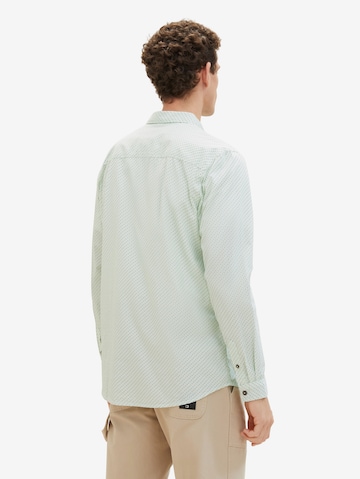 Coupe regular Chemise TOM TAILOR en vert