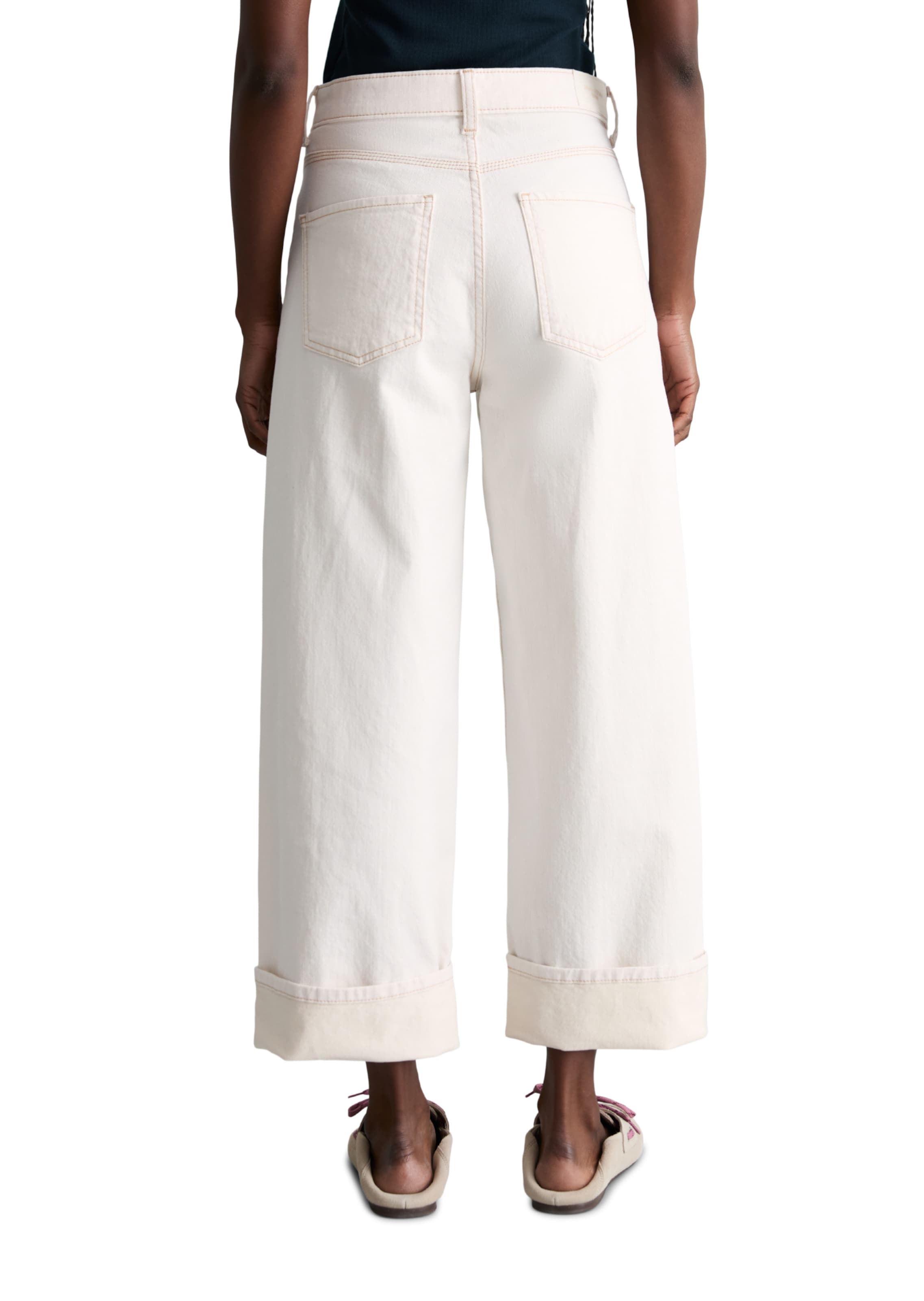 Marc O'Polo DENIM Wide leg Jeans 'Tomma' in White