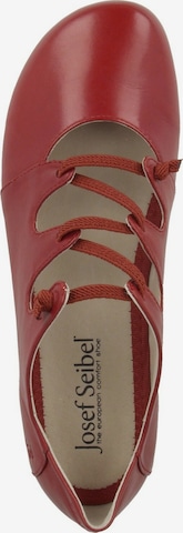 JOSEF SEIBEL Ballet Flats with Strap 'Fiona' in Red