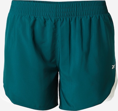 Sportinės kelnės 'ID TRAIN' iš Reebok, spalva – smaragdinė spalva / balta, Prekių apžvalga