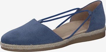 Paul Green Ballet Flats with Strap in Blue: front