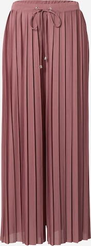 ABOUT YOU Wide leg Pants 'Caren Trousers' in Pink: front