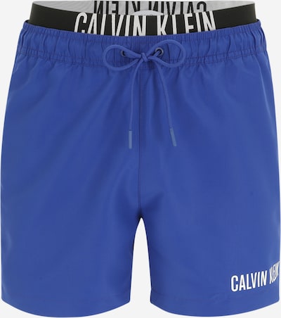 Calvin Klein Swimwear Badeshorts in kobaltblau / schwarz / weiß, Produktansicht