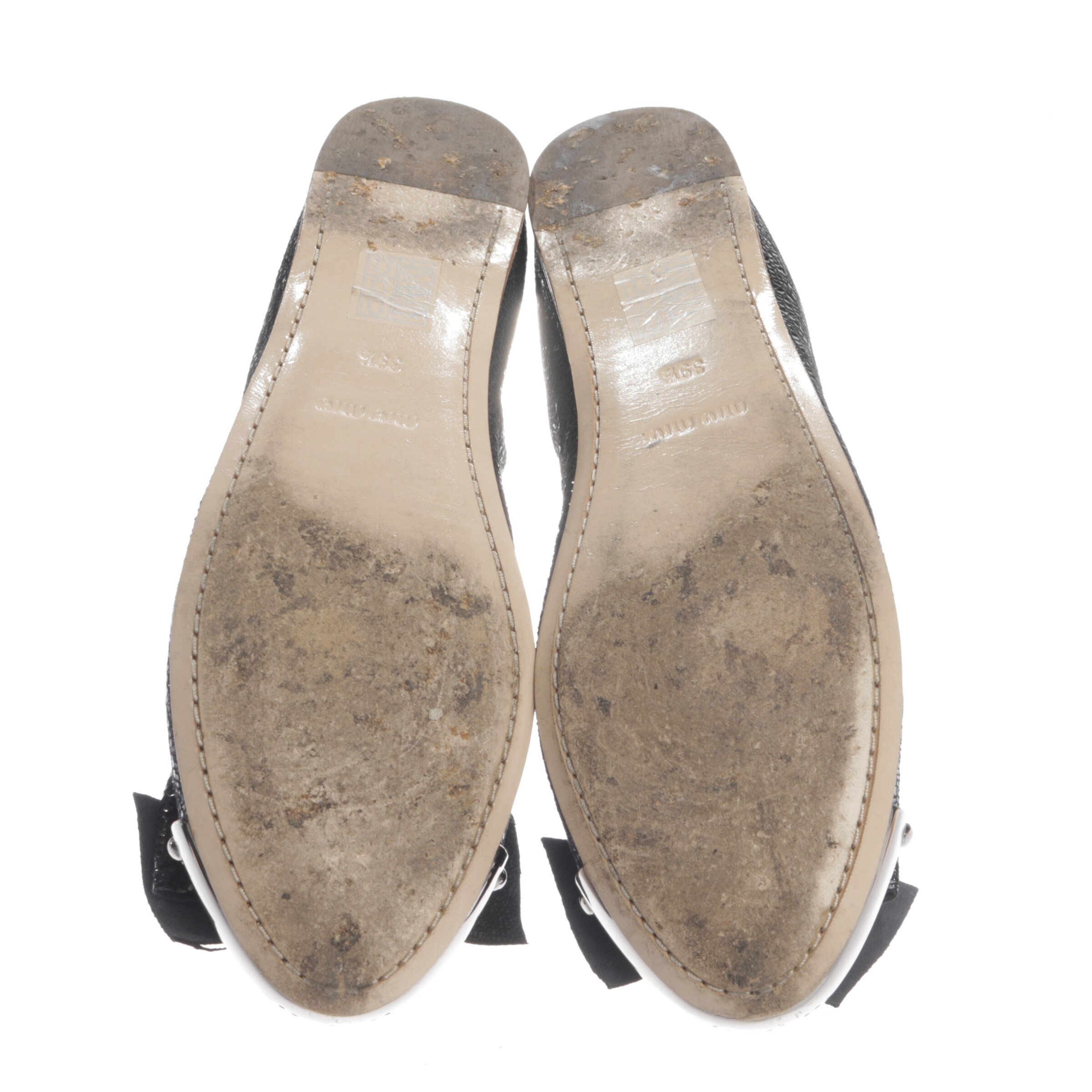 Miu Miu Flats & Loafers in 39,5 in Black