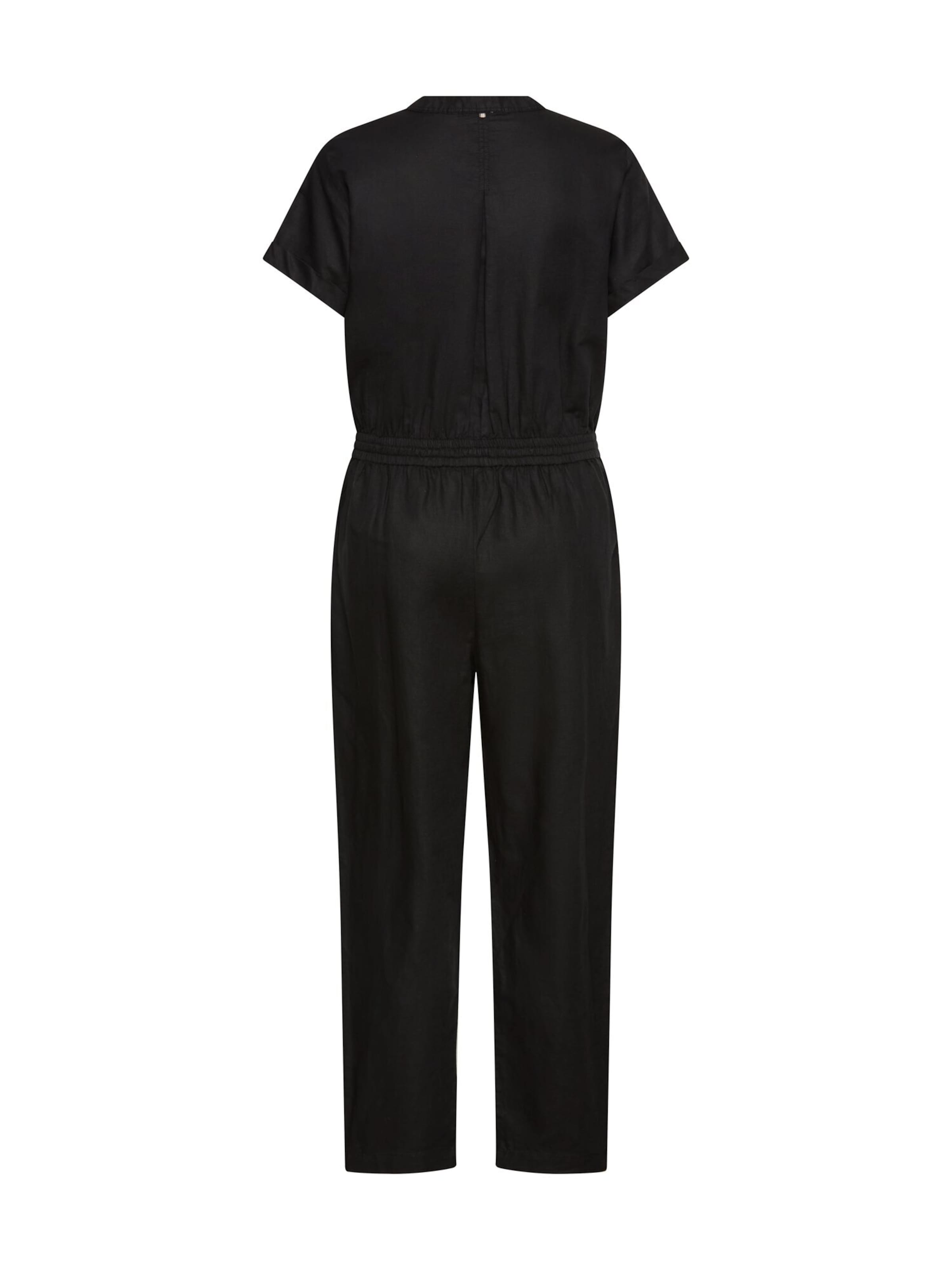 CAMEL ACTIVE Jumpsuit mit Knopfleiste in Schwarz