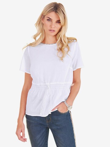 Linea Tesini by heine Bluse i hvid: forside