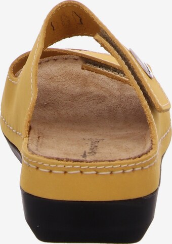 TAMARIS Mules in Yellow