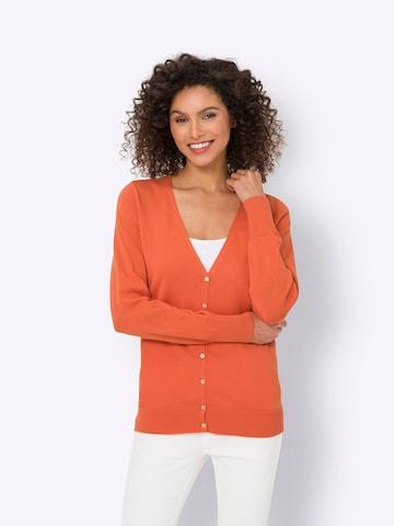 Cardigan heine en orange : devant