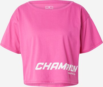 Champion Authentic Athletic Apparel Funkcionalna majica | roza barva: sprednja stran