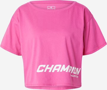 Champion Authentic Athletic Apparel Toiminnallinen paita värissä vaaleanpunainen: edessä