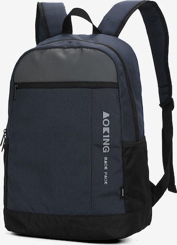 Aoking Backpack in Blue: front