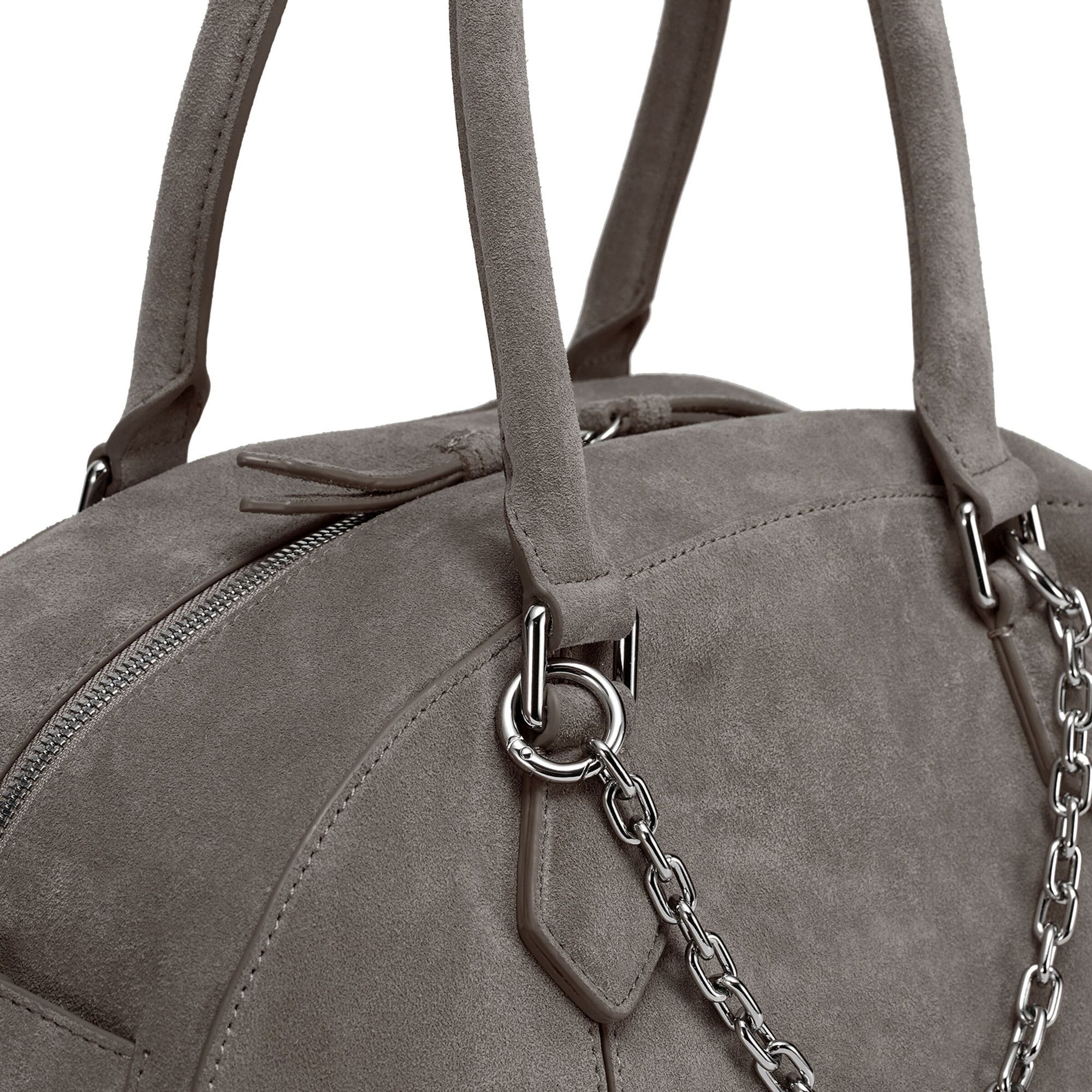 Borsa a spalla 'Odette Cozy Chain' di Les Visionnaires in grigio