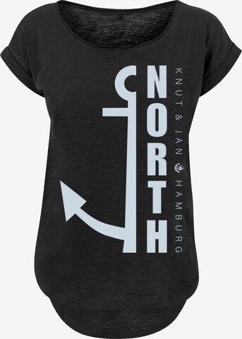 F4NT4STIC Shirt 'North Anker' in Zwart: voorkant