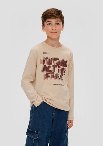 s.Oliver Shirt in Beige: Vorderseite