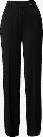RÆRE by Lorena Rae Trousers with creases 'Joy' in Black: front