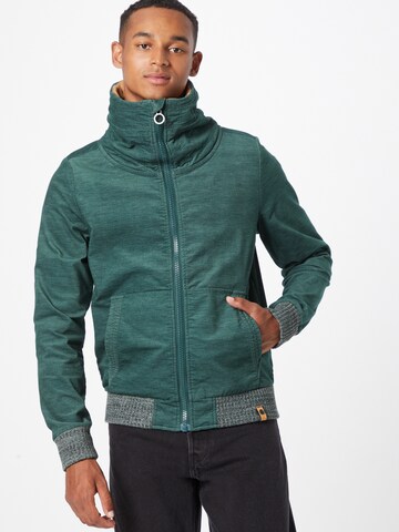 Fli Papigu Between-season jacket 'Hör wie ich Schweige' in Green: front