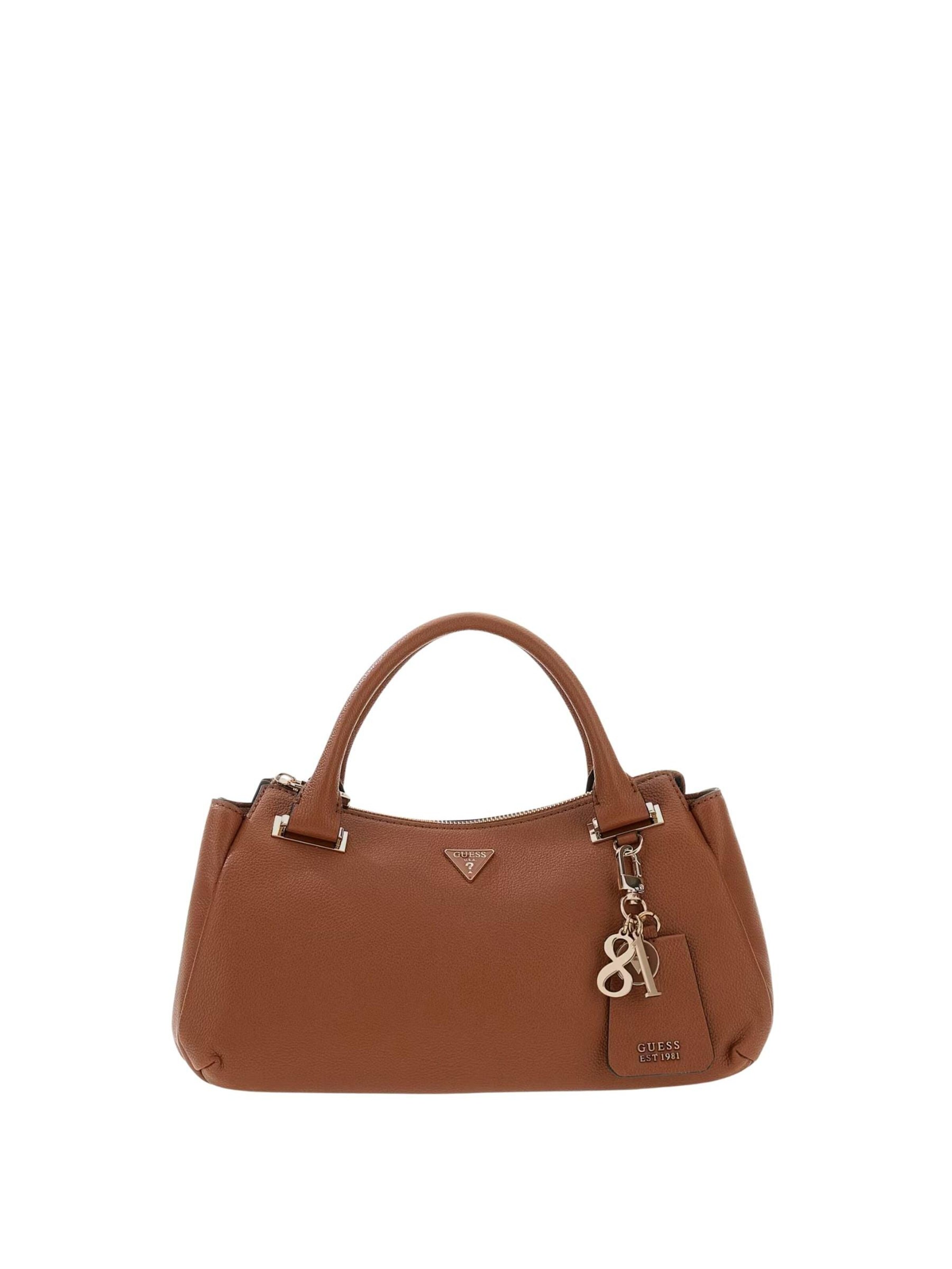 GUESS Sac à bandoulière 'Guess Sac Bandoulière Anadela 3 Comp Satch Cognac' en One Size en marron, Vue avec produit