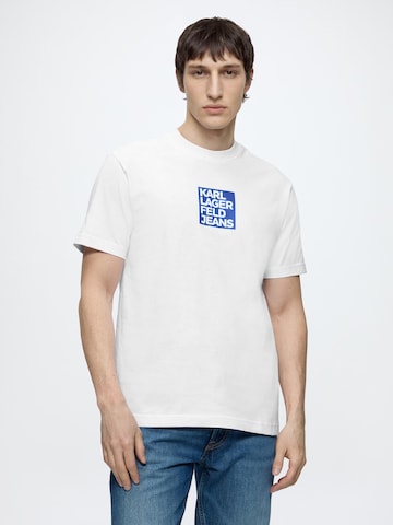balta KARL LAGERFELD JEANS Marškinėliai: priekis