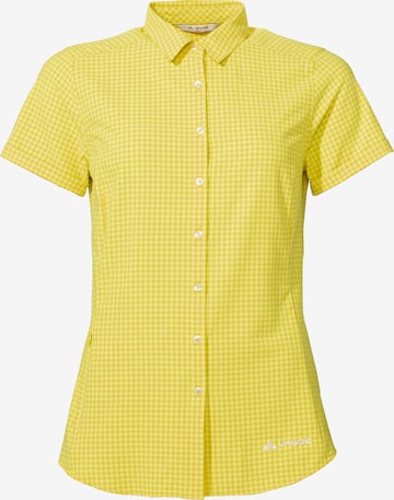 VAUDE Multifunctionele blouse ' Seiland III ' in Geel: voorkant