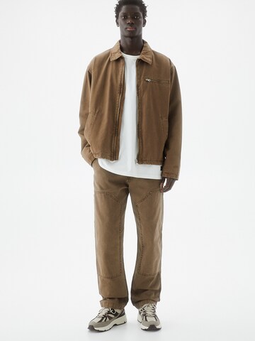 Pull&Bear Loose fit Pants in Brown