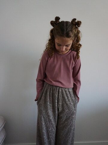 By Isèle Wide leg Trousers 'Panter wide leg broek meisjes' in Grey