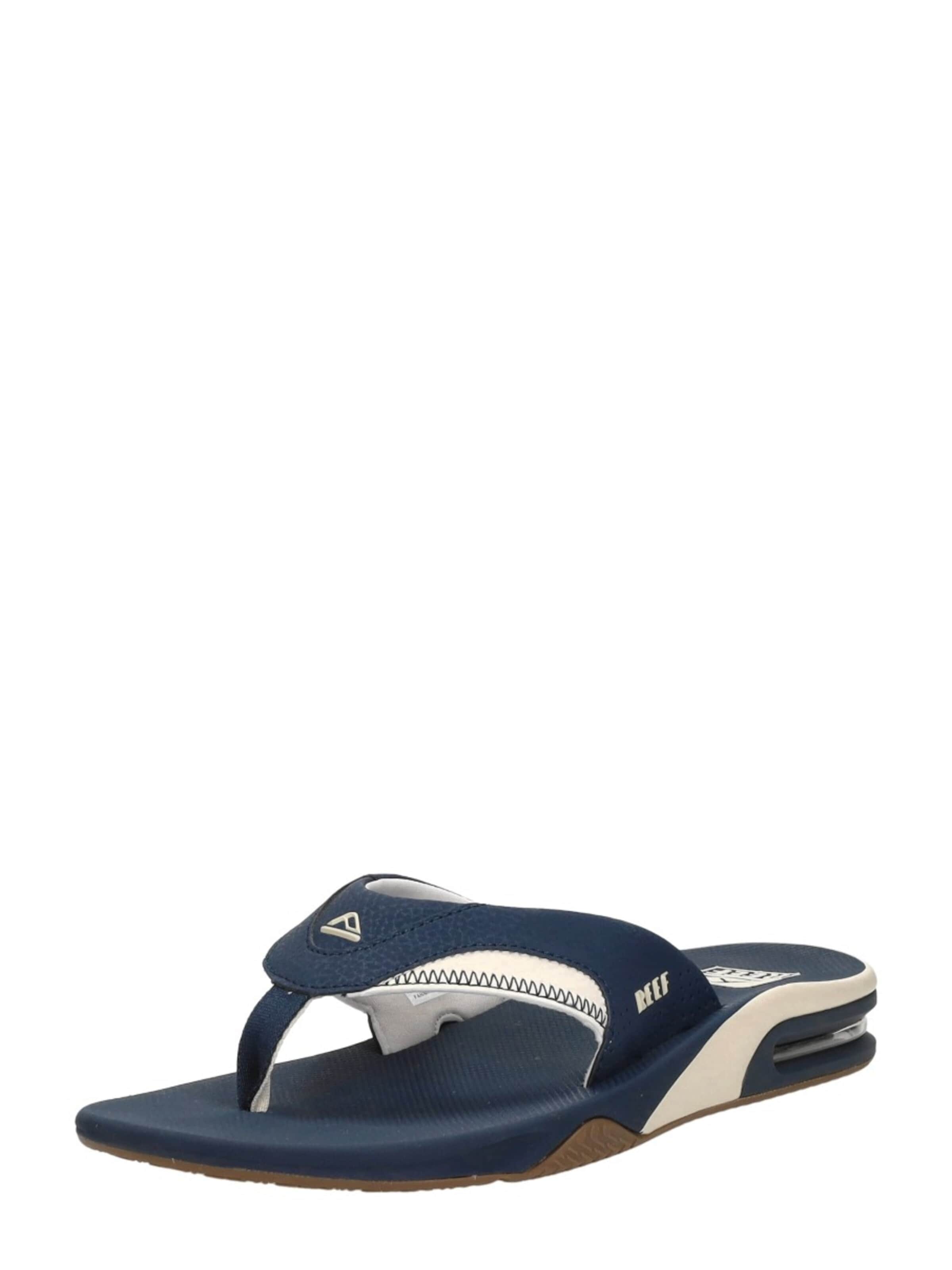 REEF T-bar sandals 'Fanning' in Blue: front