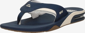 REEF Teenslippers 'Fanning' in Blauw: voorkant
