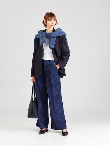 MORE & MORE - Pierna ancha Pantalón de pinzas en azul