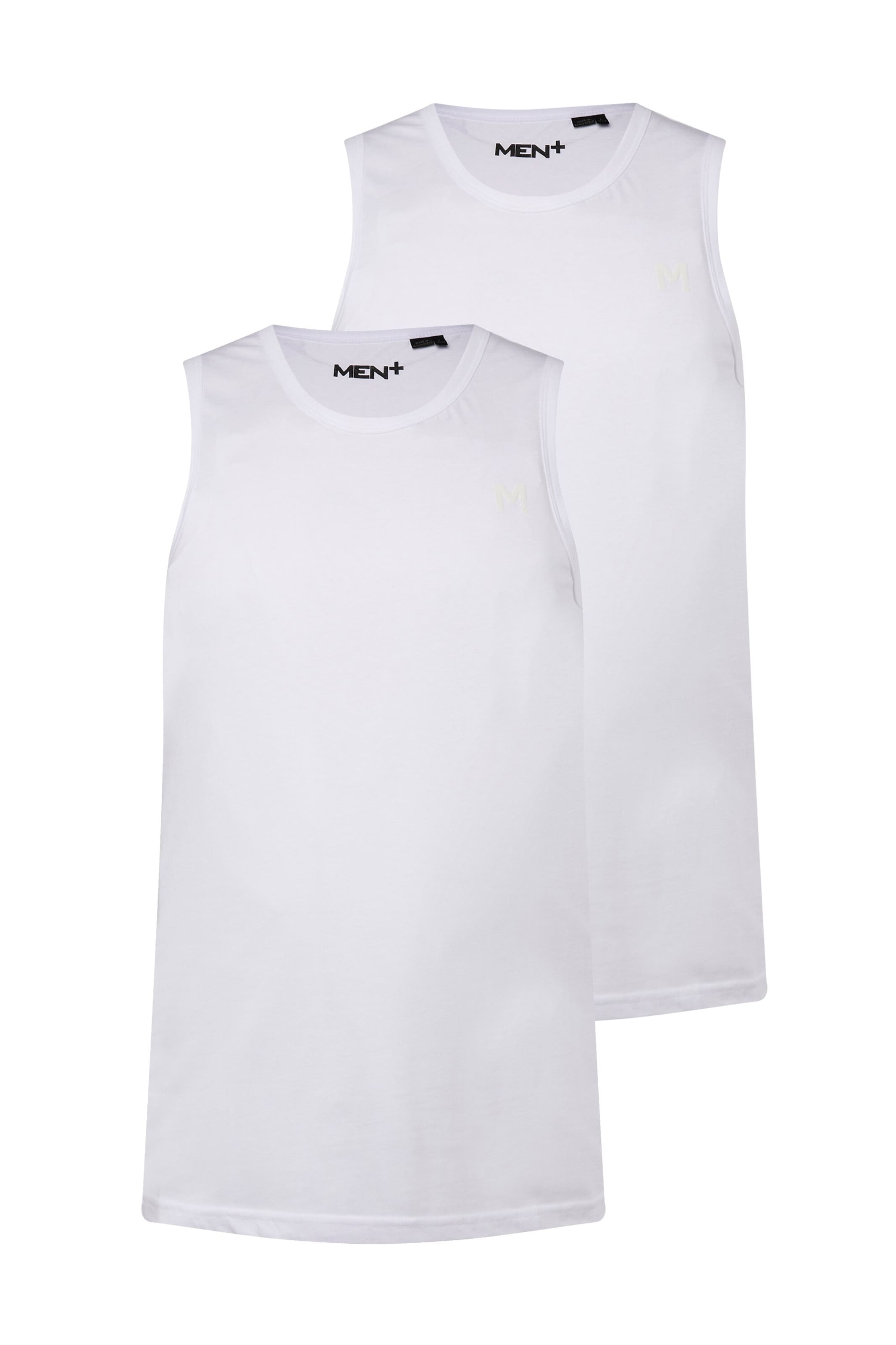 Men Plus Shirt in Weiß: Vorderseite