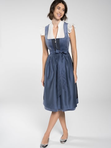 SPIETH & WENSKY Dirndl 'Dirndl France' in Blauw: voorkant